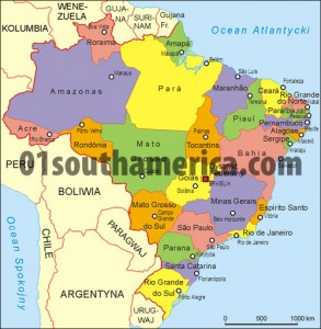 Map of Brazil